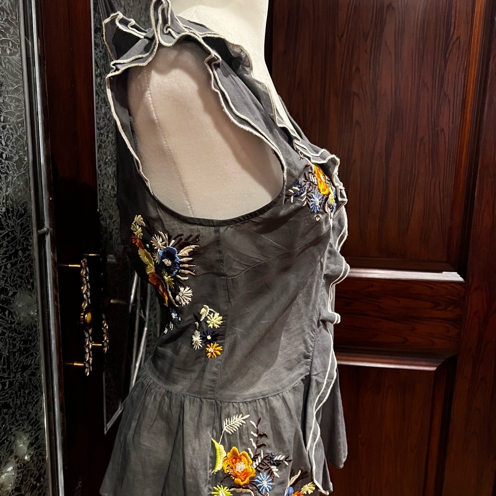 Anthropologie Blithe Embroidered Blouse - image 2